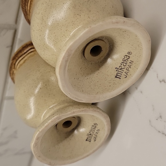 Vintage Mikasa Whole Wheat Salt and Pepper Shakers E8000 - Picture 5 of 5